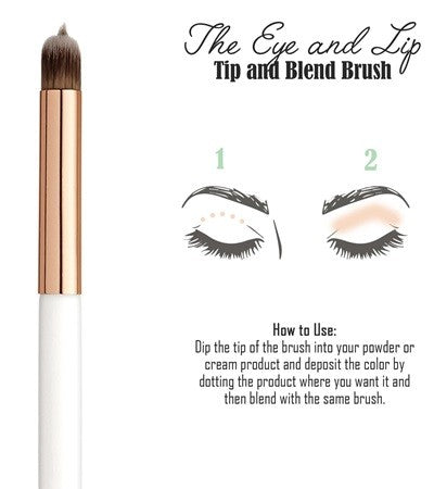 TBC Eye and Lip Tip & Blend Brush, 6.25 inch