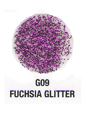 Verity Nail Lacquer, Fuchsia Glitter G09