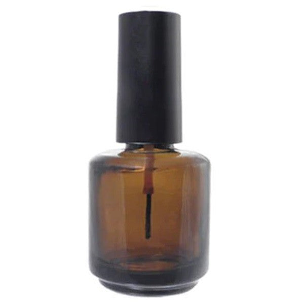 Amber Glass Nail Polish Bottle .50 oz.