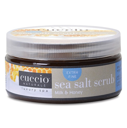 Cuccio Naturale Milk & Honey Ultra Fine Sea Salt Scrub, 8 oz.