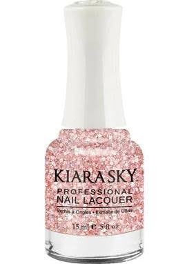 Kiara Sky Nail Polish, Pinking of Sparkle N496