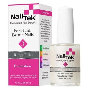 Nail Tek Foundation 3 Ridge Filler Base Coat, .50 fl. oz.